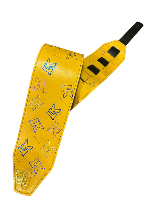 LK Strap Yellow With Small Embossed Logos