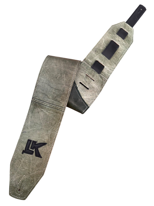 LK Strap Light Distressed Green With Black Logo