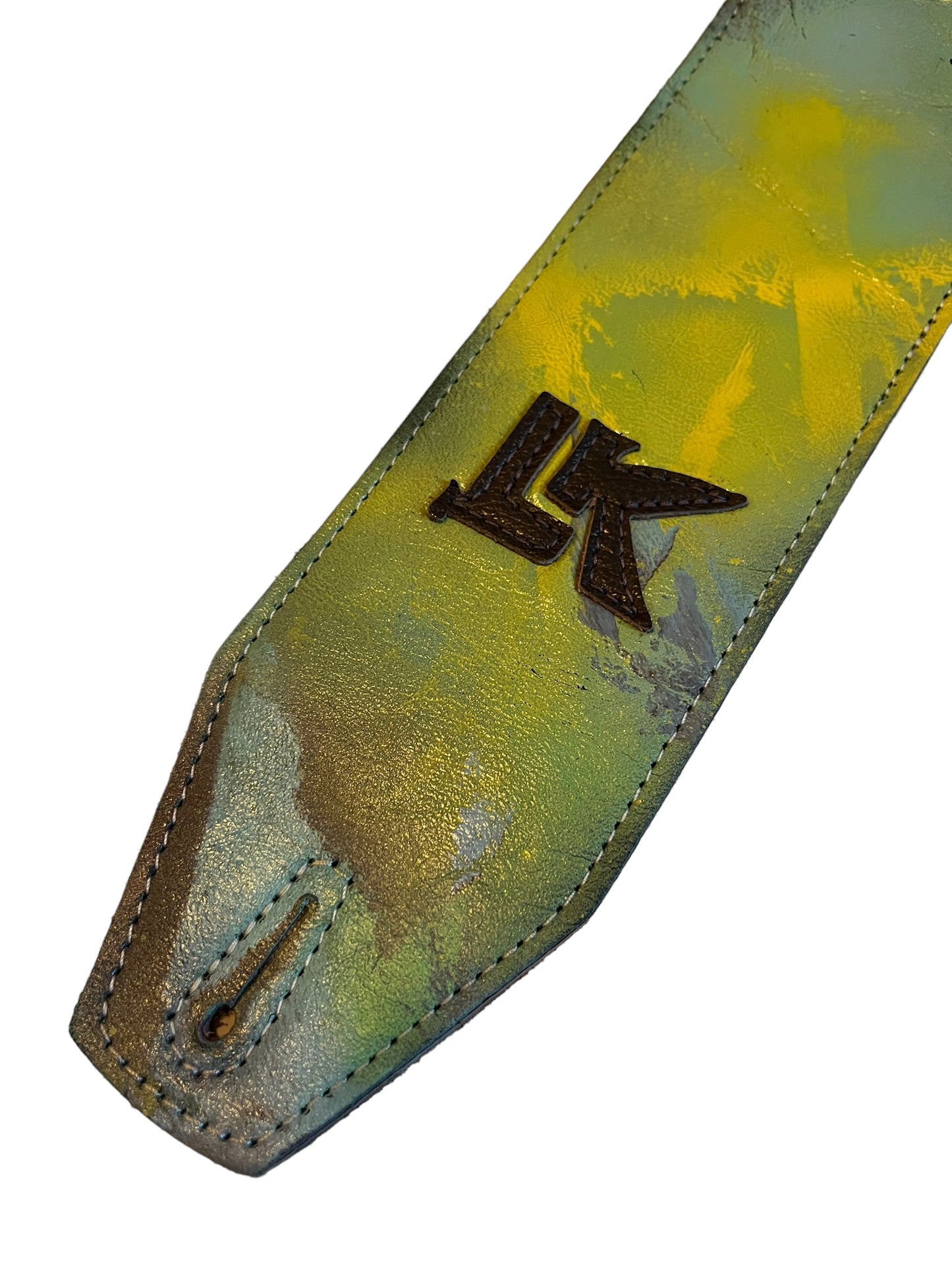 LK Green Yellow Purple Spray Paint Strap