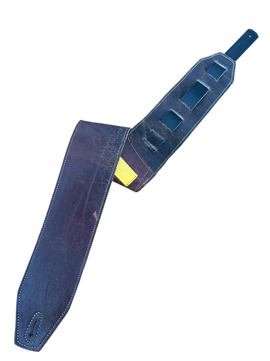 LK Strap Distressed Brown With Back Yellow Logo