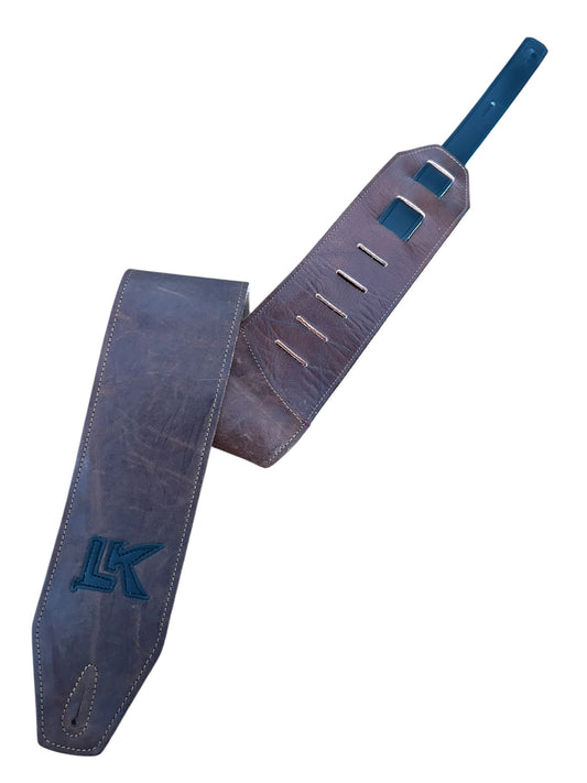 LK Strap Distressed Brown With Black Logo