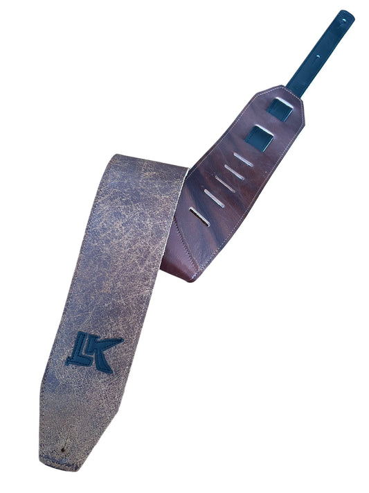 LK Strap Distressed Brown With Black Logo