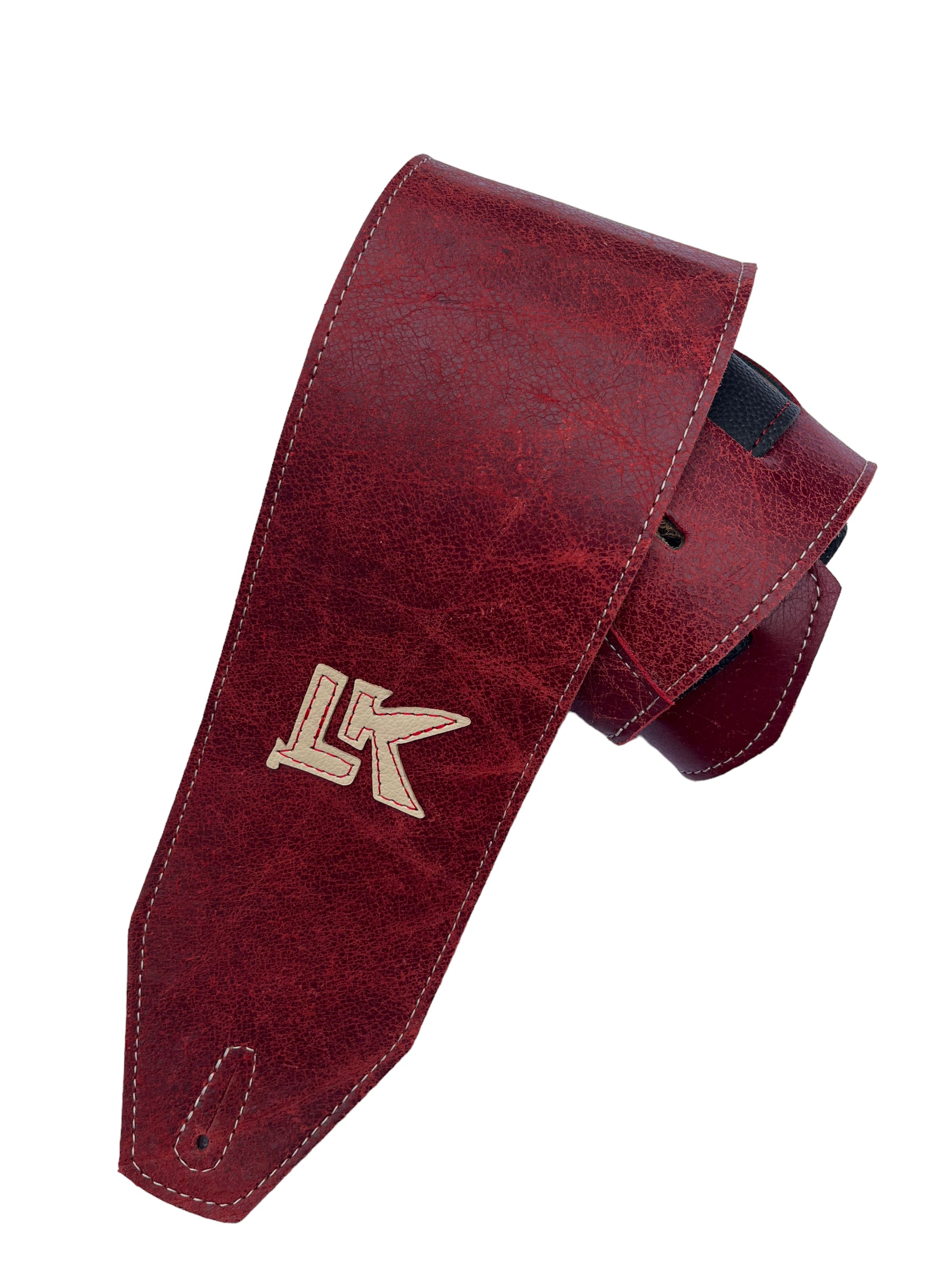 LK 4” Wide Distressed Red Strap