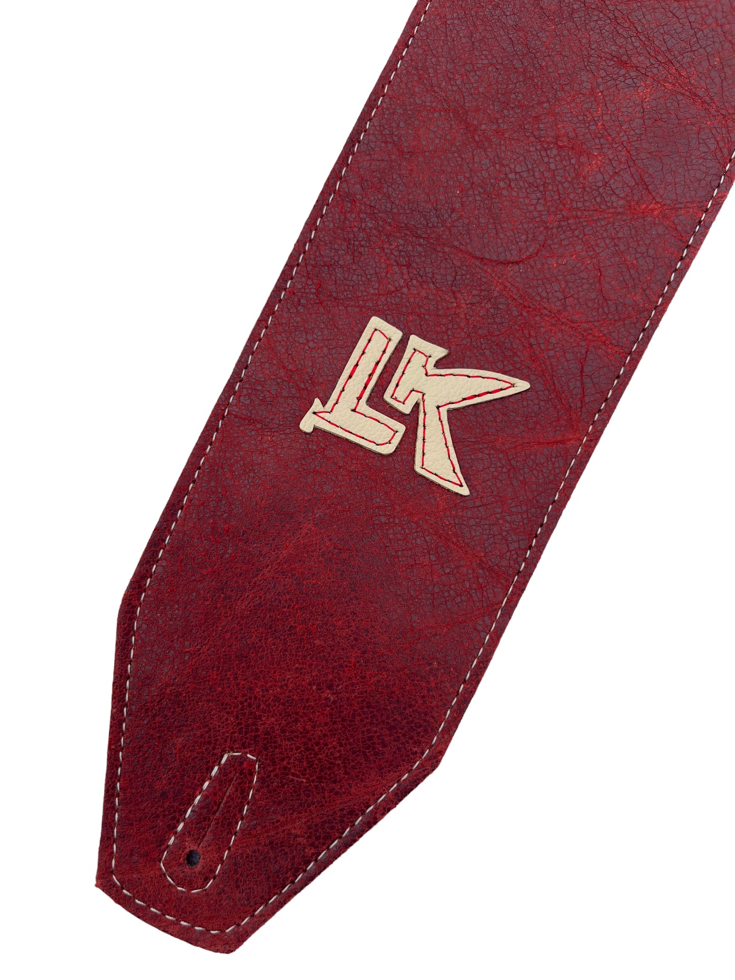 LK 4” Wide Distressed Red Strap