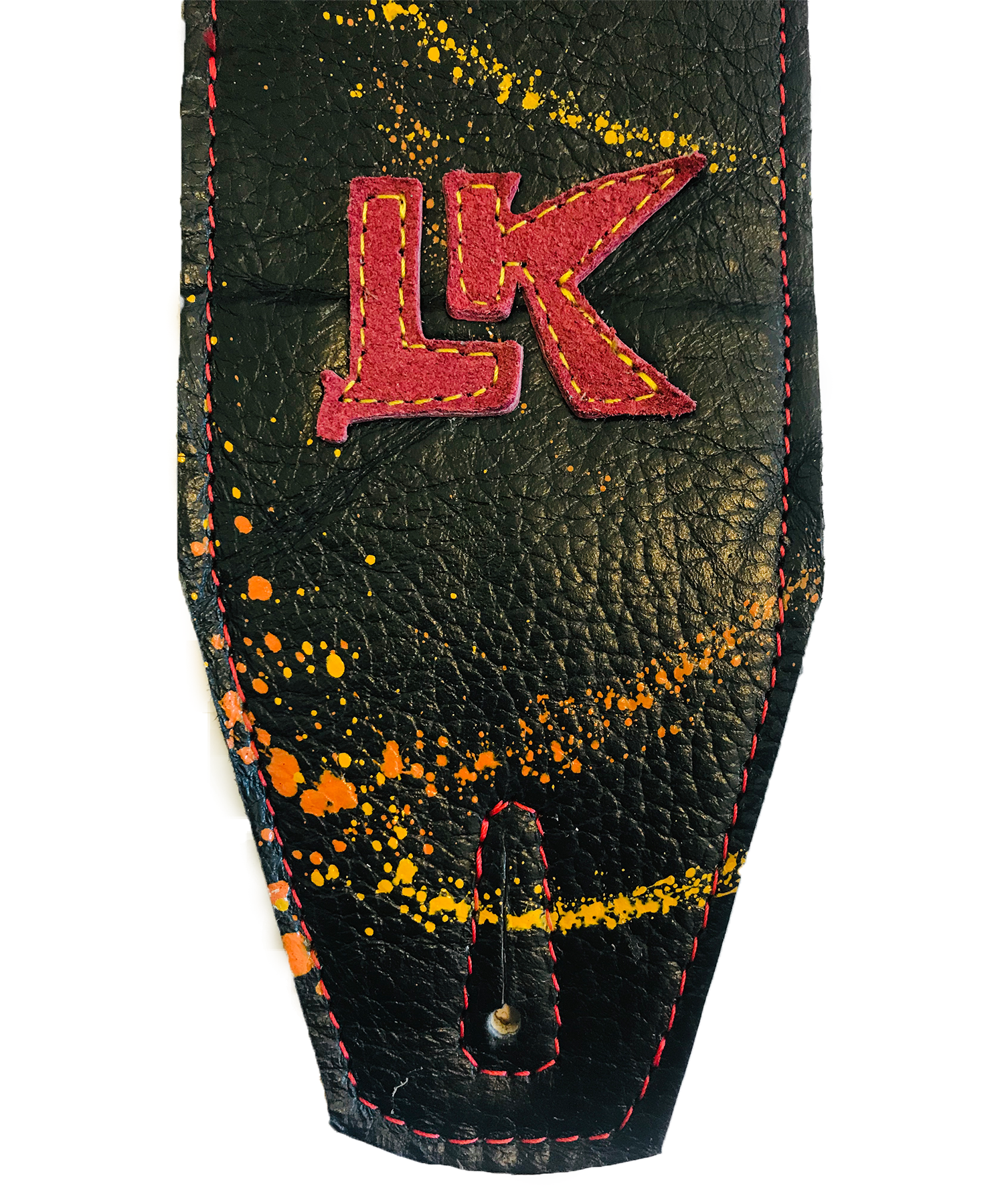 LK Black With Multi Paint Splatter Strap