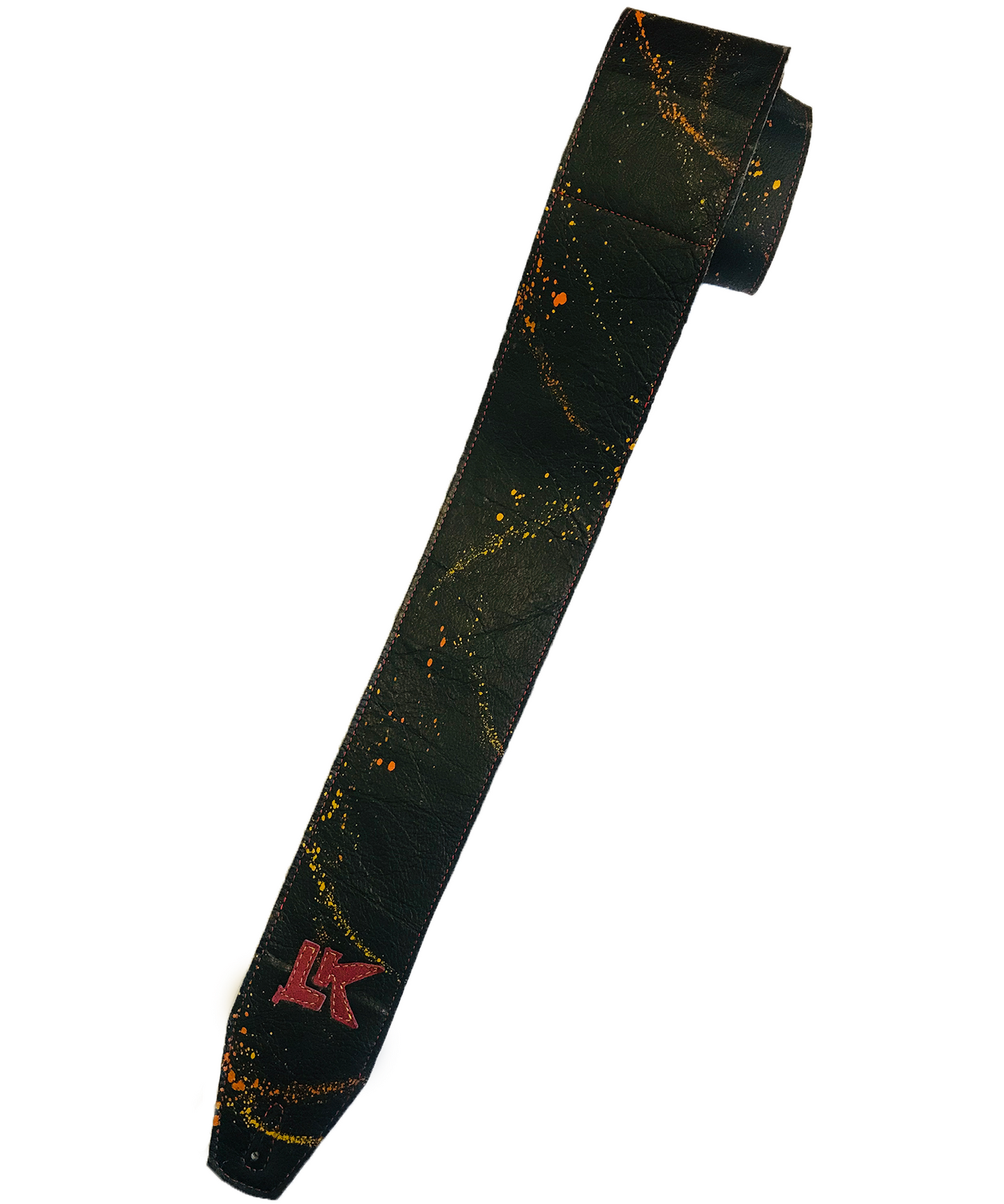 LK Black With Multi Paint Splatter Strap