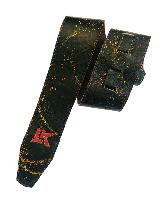 LK Black With Multi Paint Splatter Strap