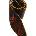 LK Strap Brown With Red Paint Splatter