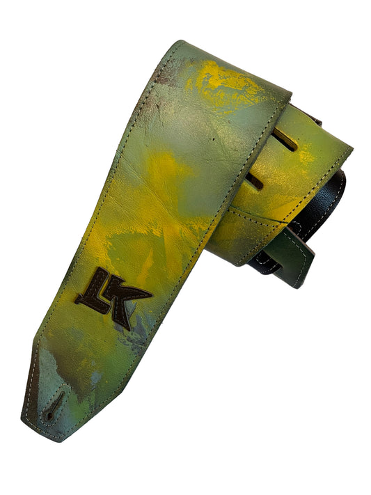 LK Green Yellow Purple Spray Paint Strap