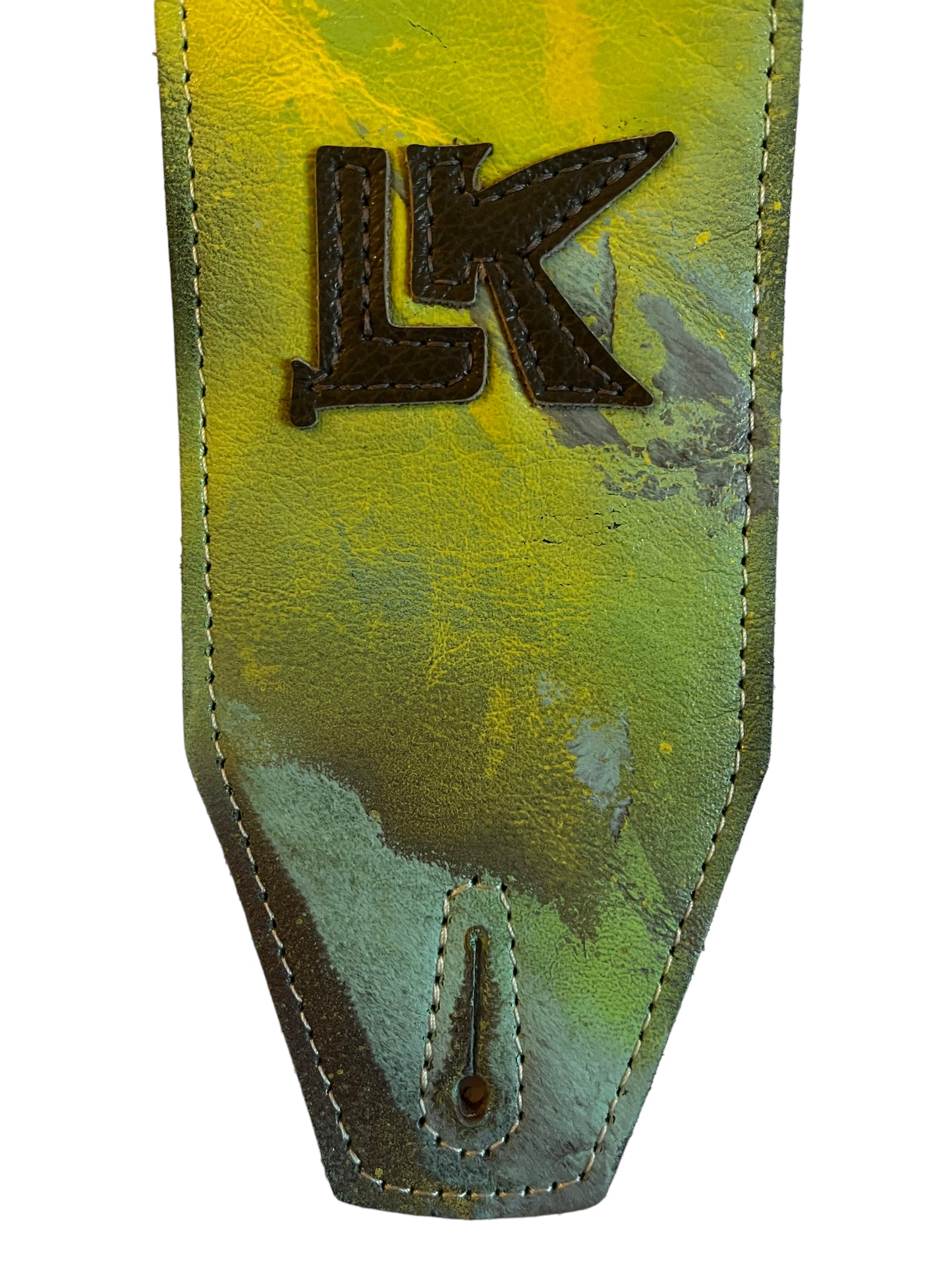 LK Green Yellow Purple Spray Paint Strap