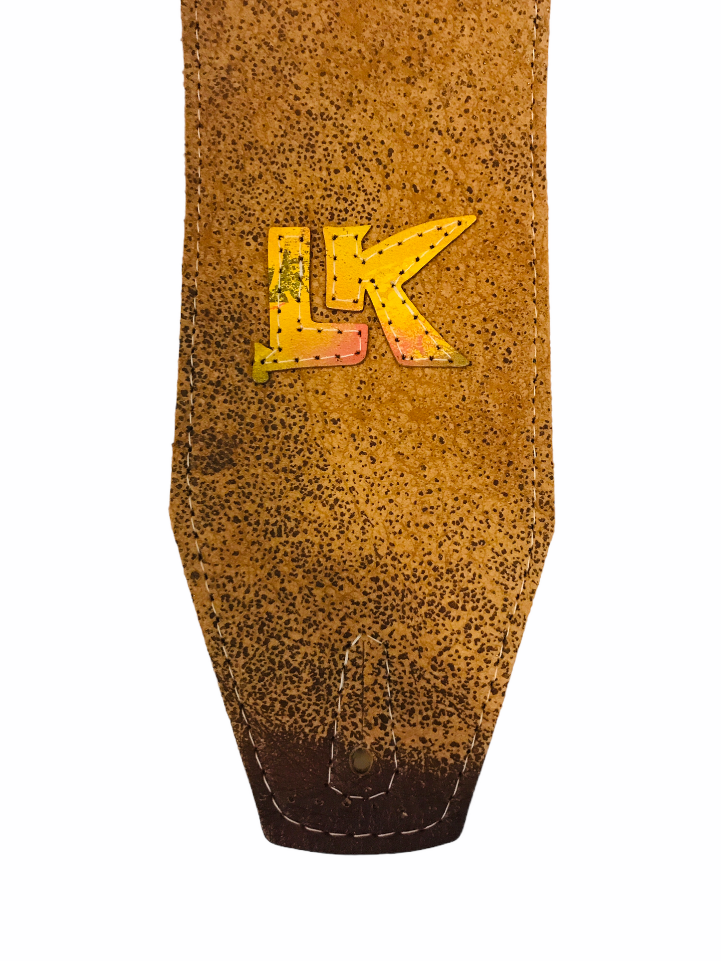 LK Distorted Brown With Spray Paint Tail Strap