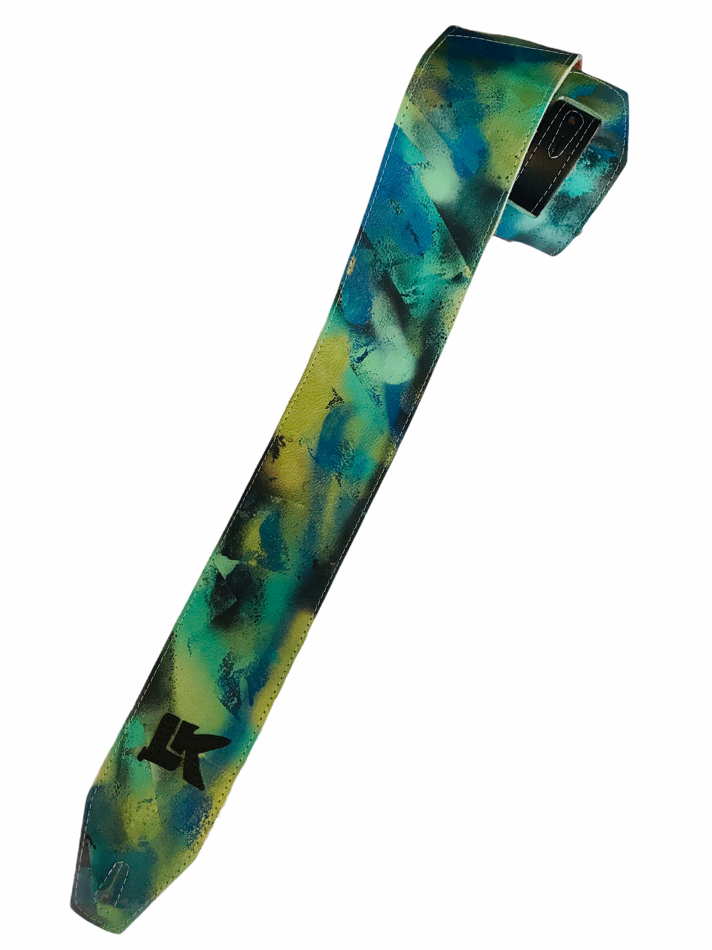 LK Green Blue Black Spray Paint Strap