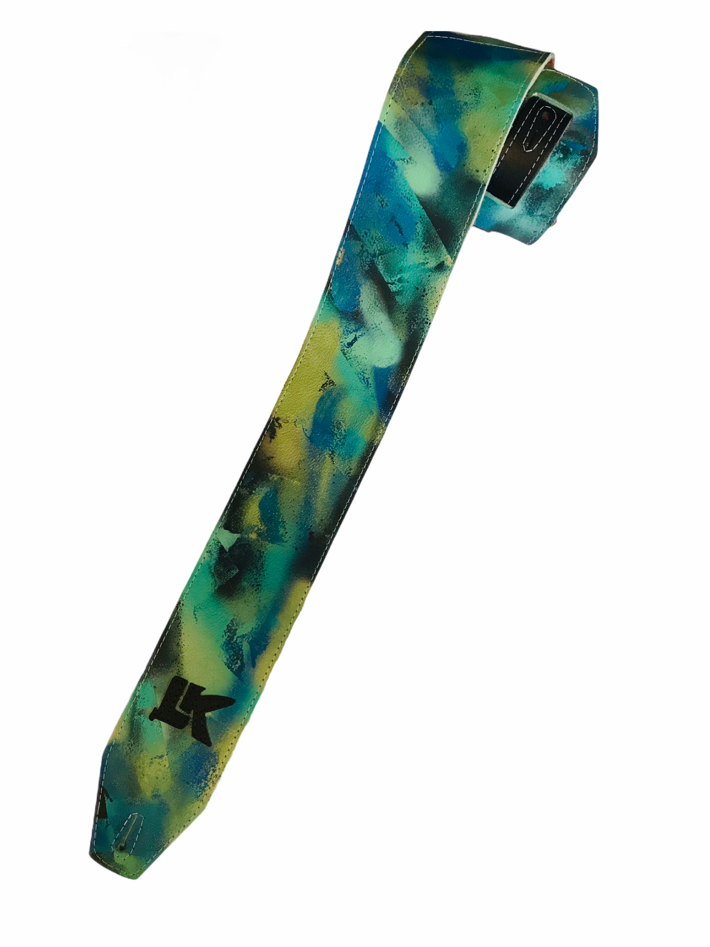 LK Green Blue Black Spray Paint Strap