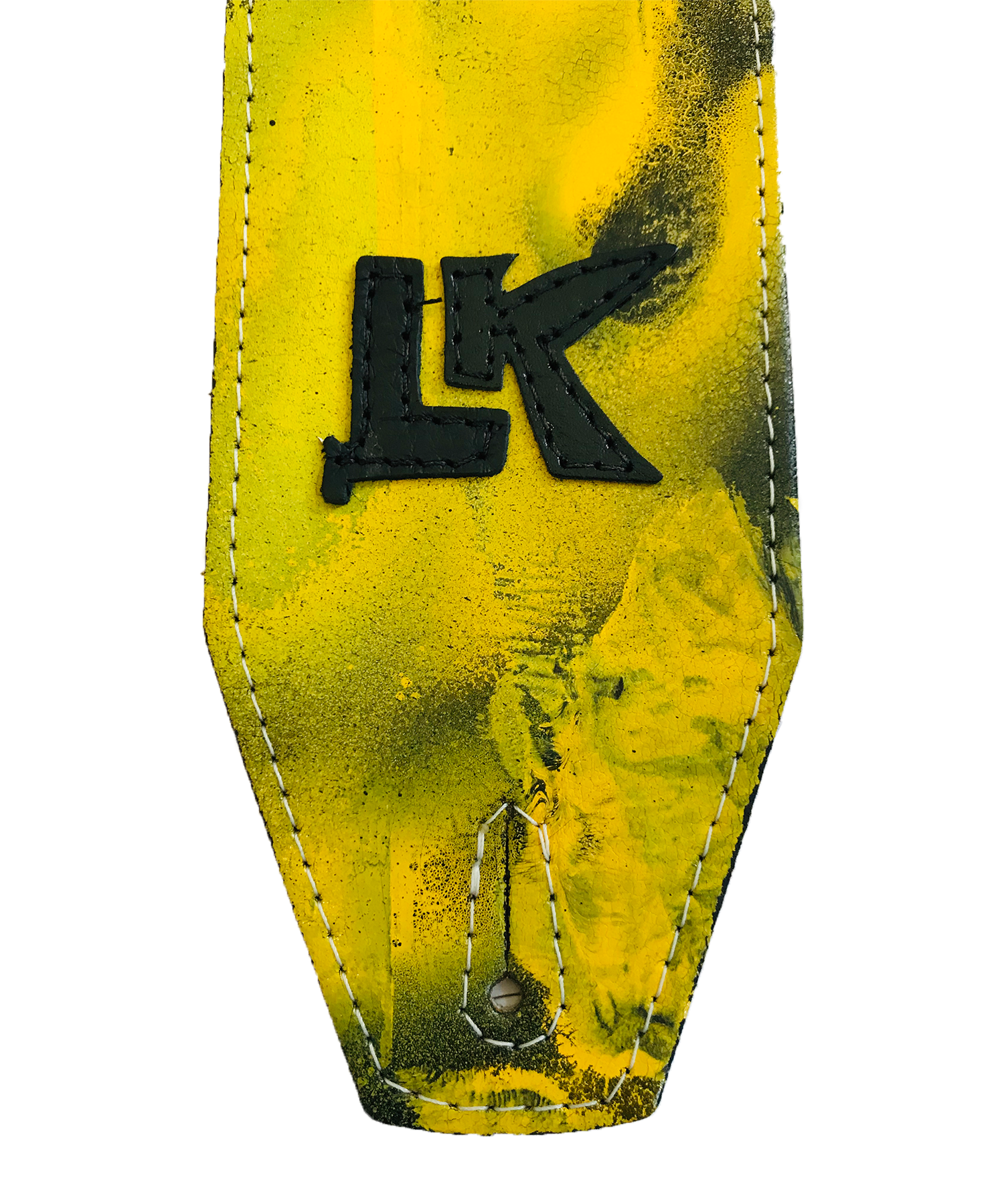 LK Yellow Brown Snake Spray Paint Strap