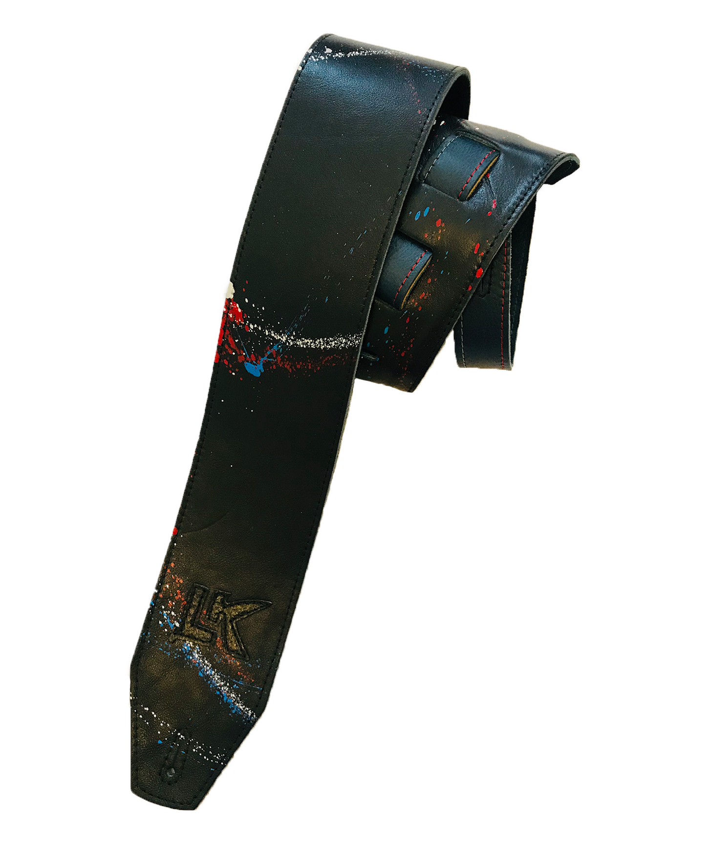 LK Black With Multi Paint Splatter Strap