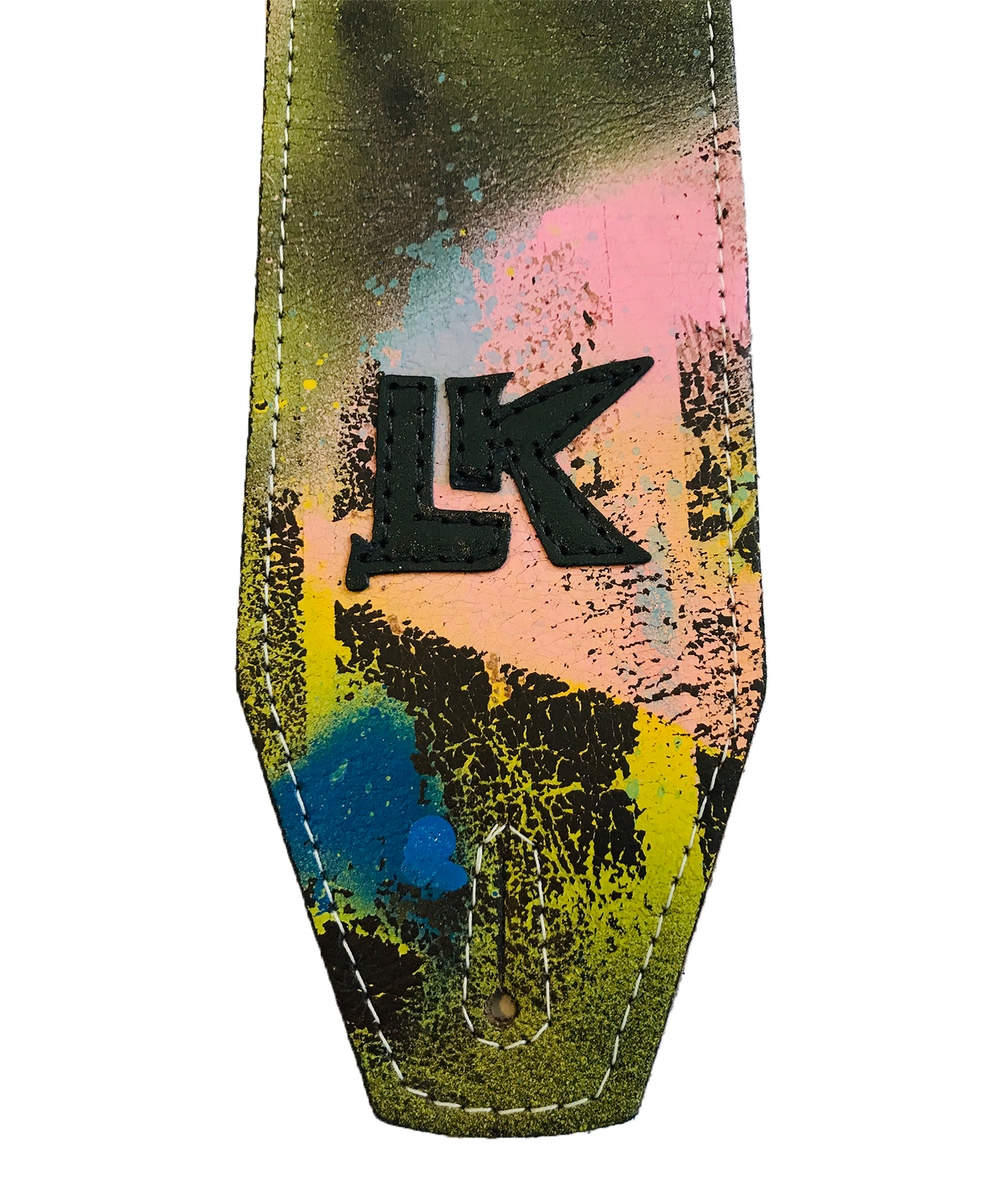 LK Blue Pink Yellow Spray Paint Strap