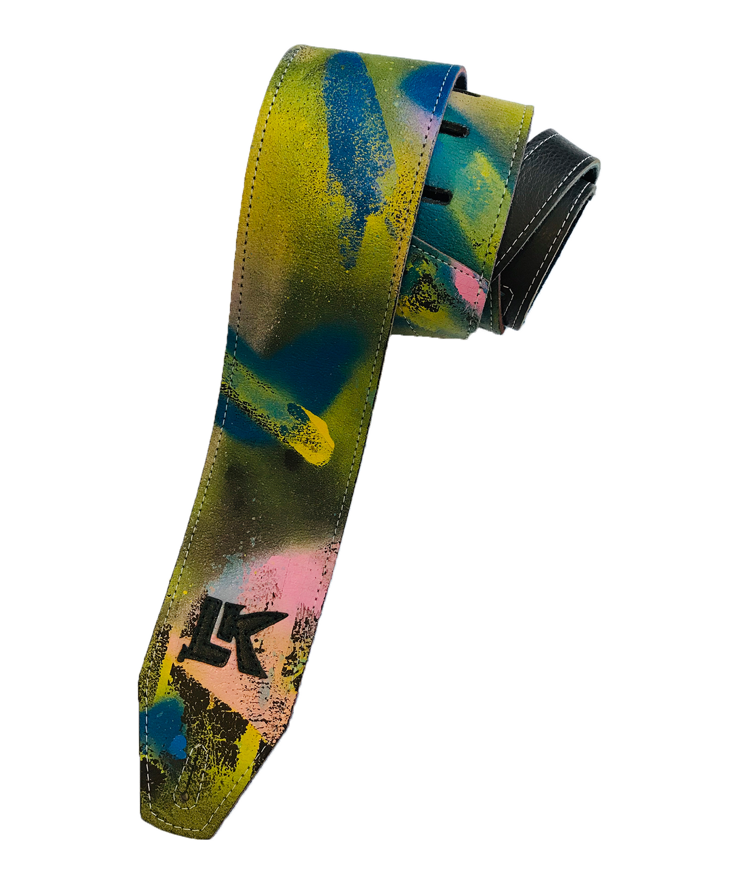 LK Blue Pink Yellow Spray Paint Strap