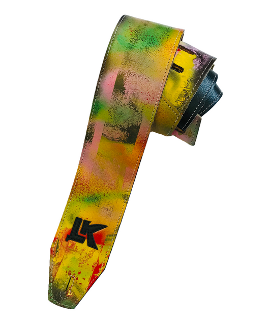 LK Yellow Green Red Spray Paint Strap