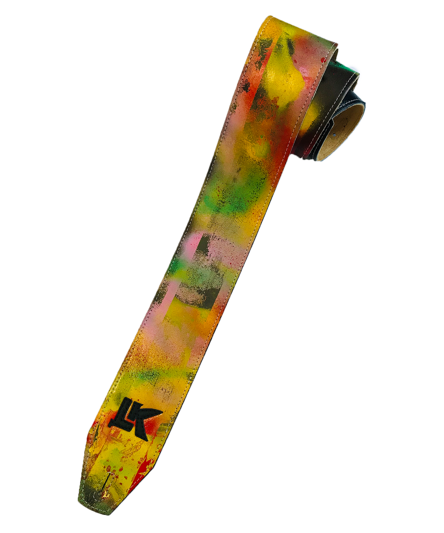 LK Yellow Green Red Spray Paint Strap