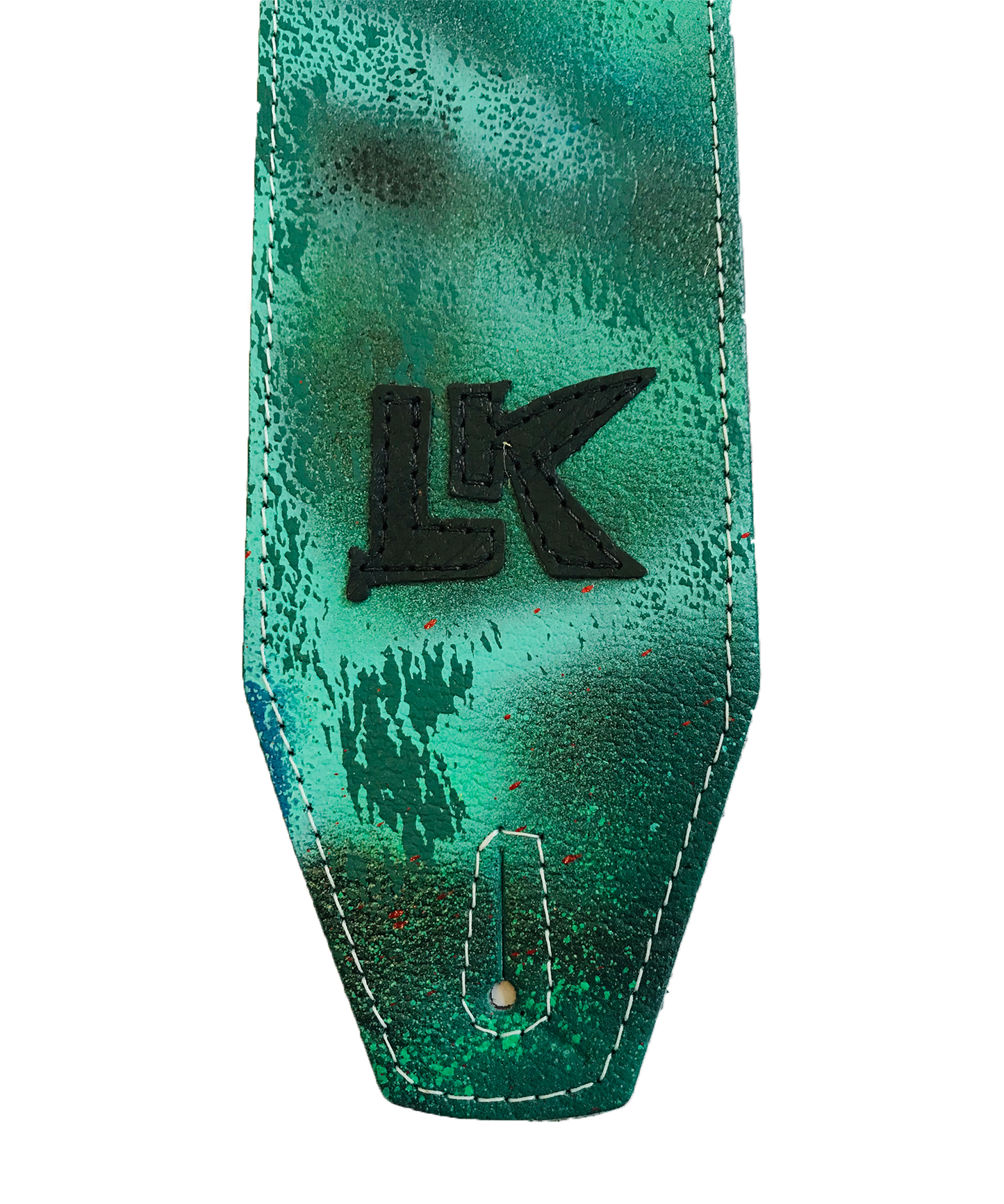 LK Green Blue Black Spray Paint Strap